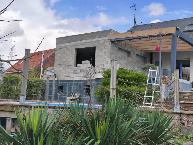 Réalisation d'un agrandissement en parpaing à Amiens, Amiens, SARL BATTITAN