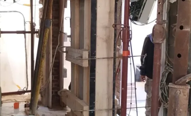 Travaux en cours à Amiens : remplacement de mur porteur et coffrage béton, Amiens, SARL BATTITAN